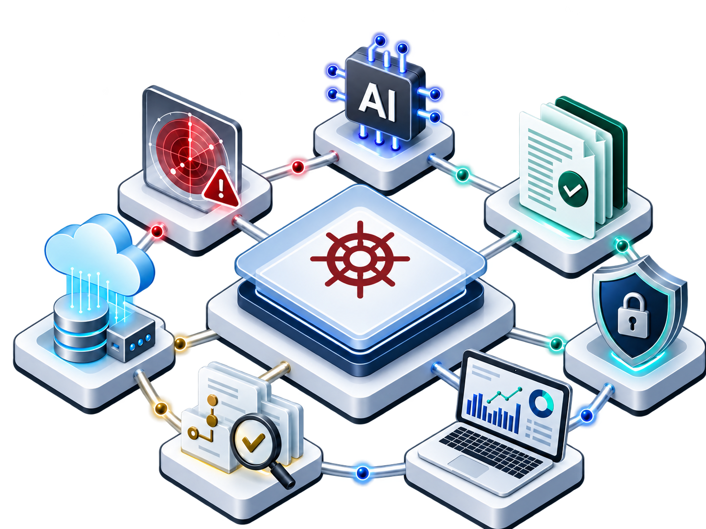 Connected REIS GRC platform with AI, risk, compliance, cloud, security and reporting capabilities.
